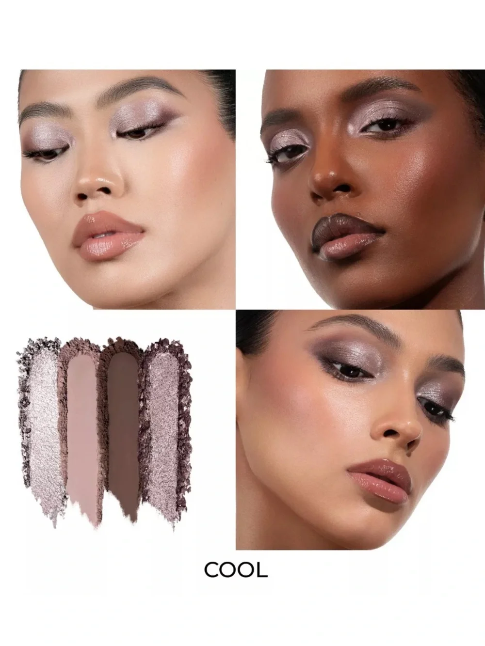Natasha Denona Luxe Glam Compact Quad Eyeshadow Palette - Cool